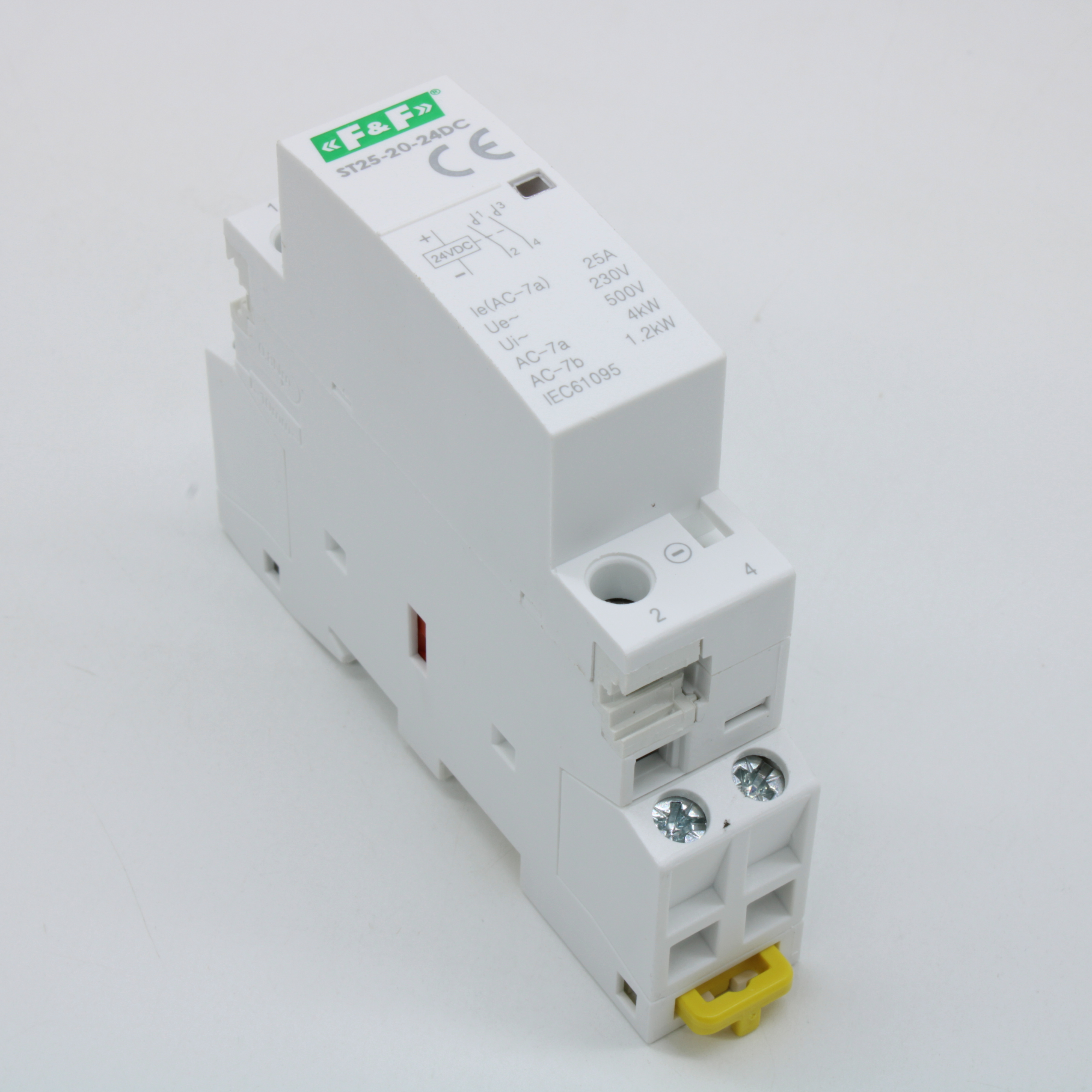 Контактор модульный ST25-20-24 DC 2НО 2.2Вт 2мод. монтаж на DIN-рейку F&F EA13.001.022 - Евроавтоматика