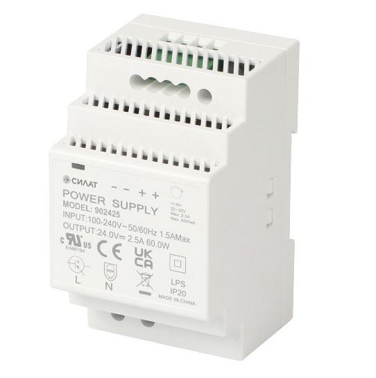 Источник питания 24 V DC/2,5 A, 902425 - Силат