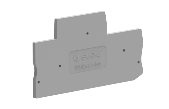 Торцевая крышка TPD2.5-2-1-GY-EA - SUPU
