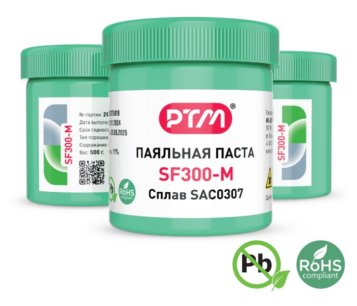 Паяльная паста бессвинцовая SF300-M - РТМ