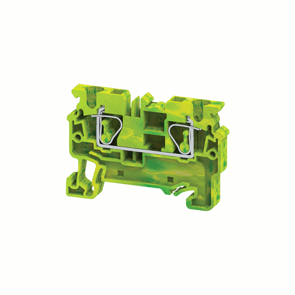 Клемма заземляющая пружинная OptiClip CXG-4-PE-(0,2-4) (100шт) 289760 - КЭАЗ