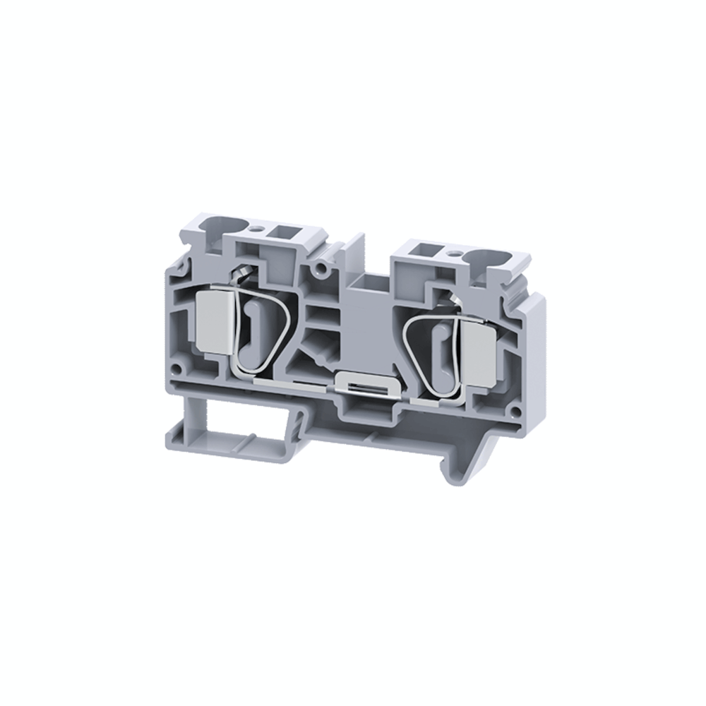 Клемма проходная пружинная OptiClip CSC-16-I-76A-(1,5-16)-серый (50шт) 289719 - КЭАЗ