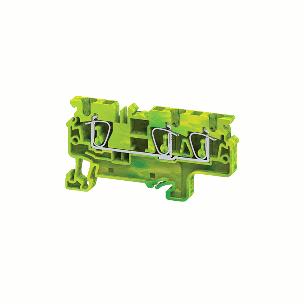 Клемма заземляющая пружинная OptiClip CXG-2,5-TRIPLET-PE-I-(0,2-2,5)-PEN (100шт) 331828 - КЭАЗ