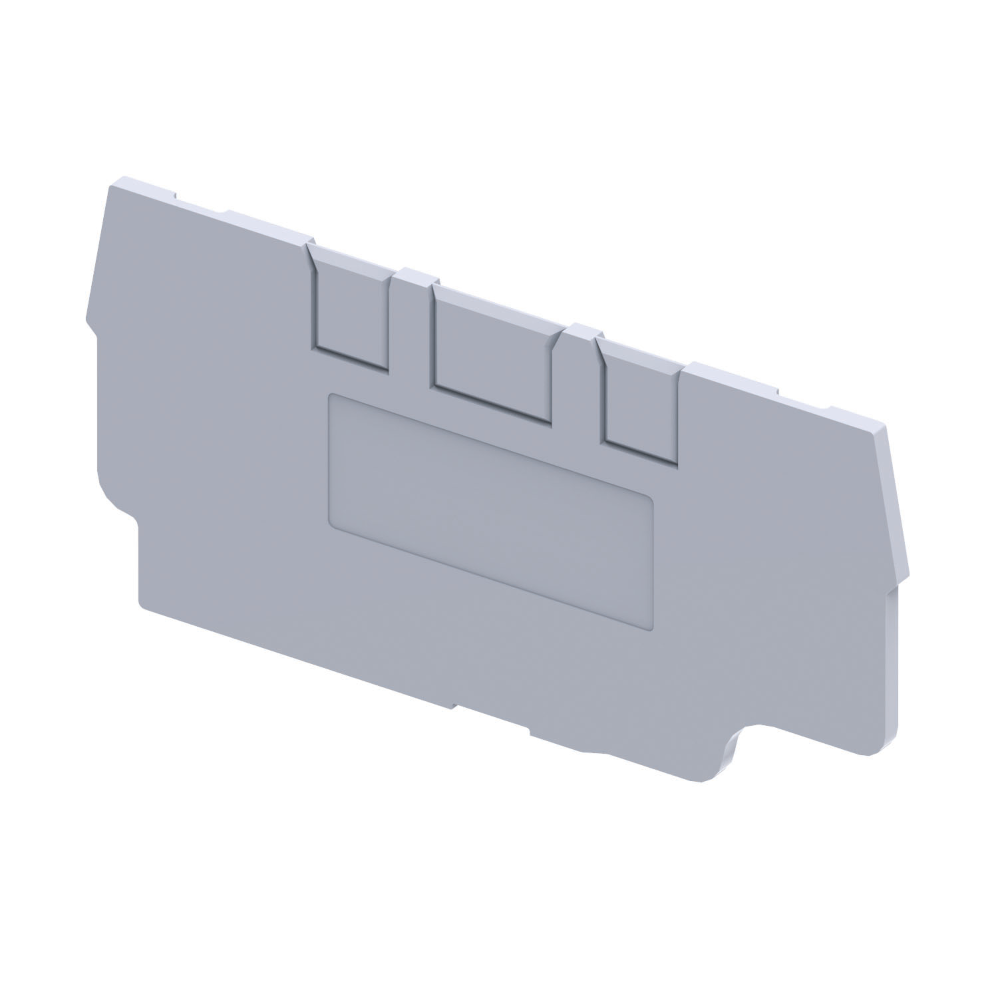 Крышка концевая для клеммы проходной OptiClip EPCX2,5/3-TRIPLET-серый (50шт) 289751 - КЭАЗ