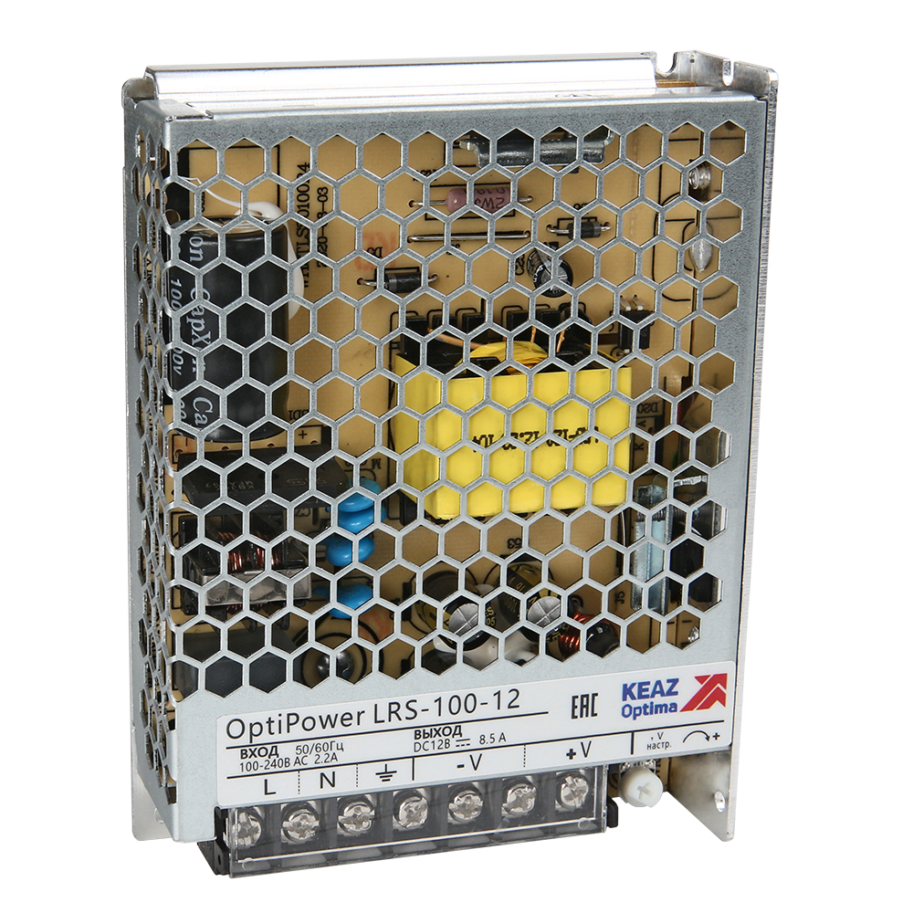 Блок питания панельный OptiPower LRS 100-12 8.5A 328878 - КЭАЗ