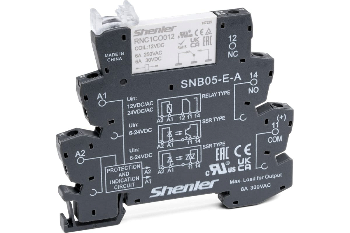 Реле с колодкой RNC1CO060A+SNC05-E-D - SHENLER