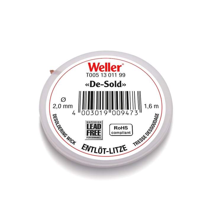 DESOLDERING WICK 2MM 1,6M - Weller