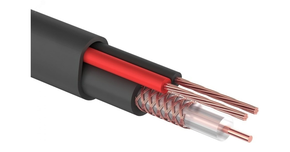 Купить Кабель КВК-П-2 +2x0,75 мм (Cu/Cu) черный, 200 м, 01-4105 Rexant оптом в Москве