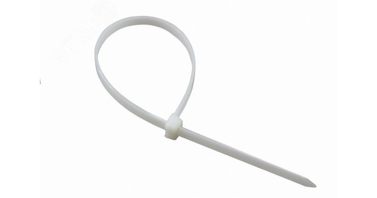 Купить Стяжкa нейлоновая многоразовая 100x2,5мм, белая (100 шт/уп) 07-0109 Rexant оптом в Москве