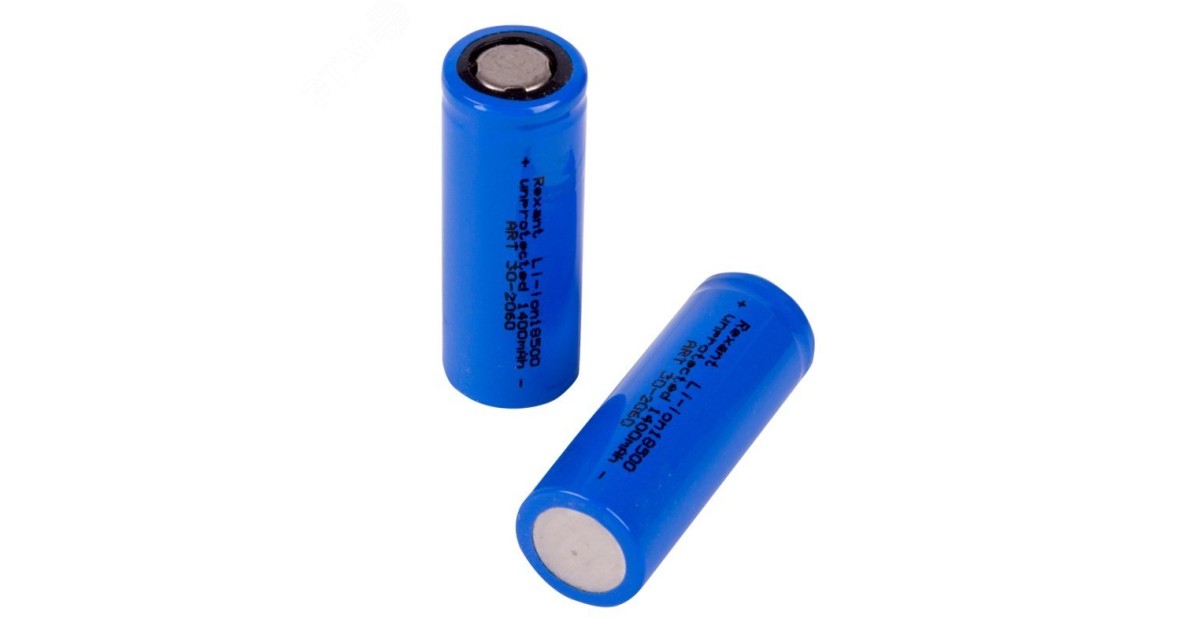 Купить Аккумулятор 18500 3.7В  1400мАч Rexant оптом в Москве