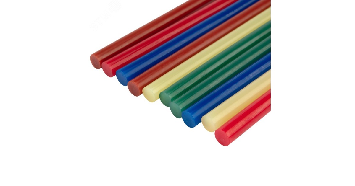 Купить Стержни клеевые 11мм,270мм,10шт/уп,цветн Rexant оптом в Москве