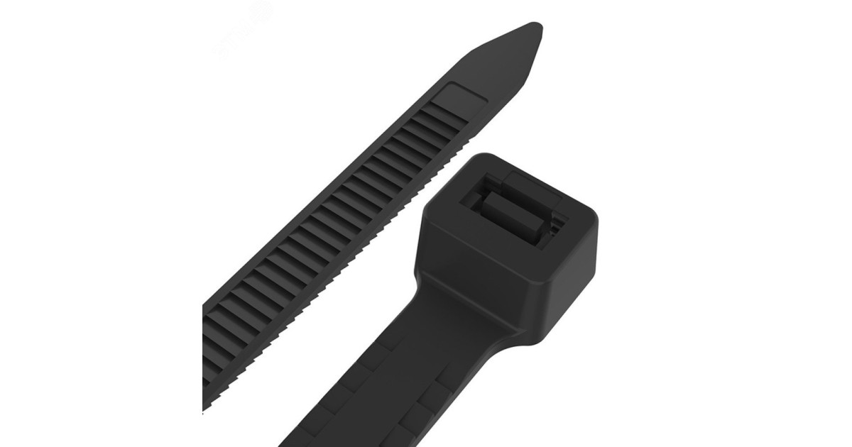 Купить Хомут кабельный 4.8х300 тройной замок нейл. черн. (уп.100шт) 67-1302 Rexant оптом в Москве