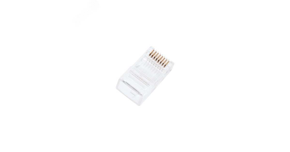 Купить Джек компьютерный RJ45 (8P8C) кат.5E (уп.100шт) PROCONNECT 05-1021-6 Rexant оптом в Москве