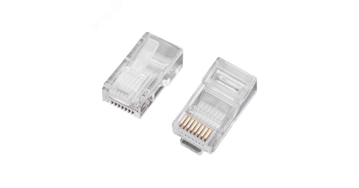 Купить Джек компьютерный RJ45 (8P8C) кат.5E (уп.100шт) 05-1021 Rexant оптом в Москве