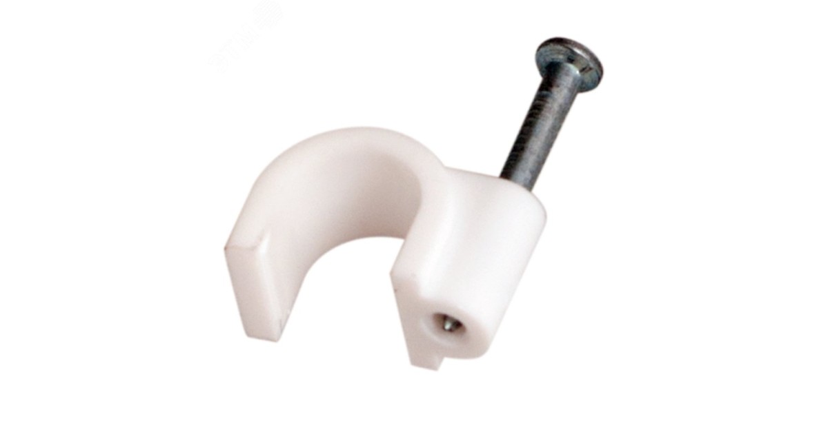 Купить Крепеж кабеля круглый 8 мм, белый (упак. 50 шт) 07-4008 Rexant оптом в Москве