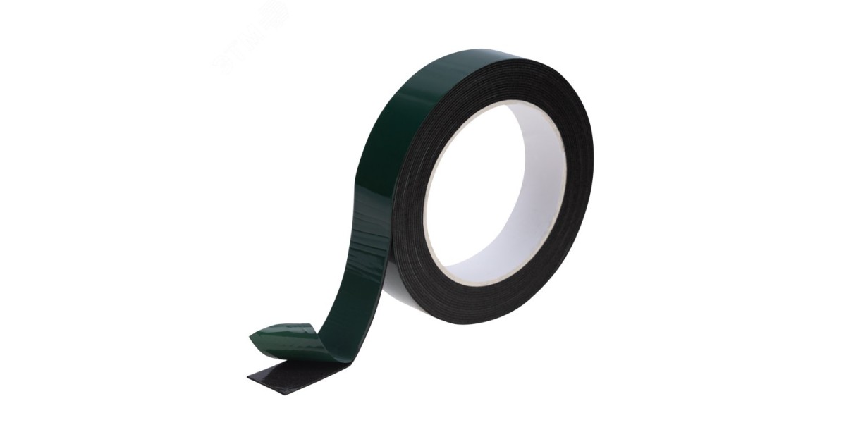 Купить Скотч двухсторонний 25ммх5м зел. на черн. основе 09-6125 Rexant оптом в Москве