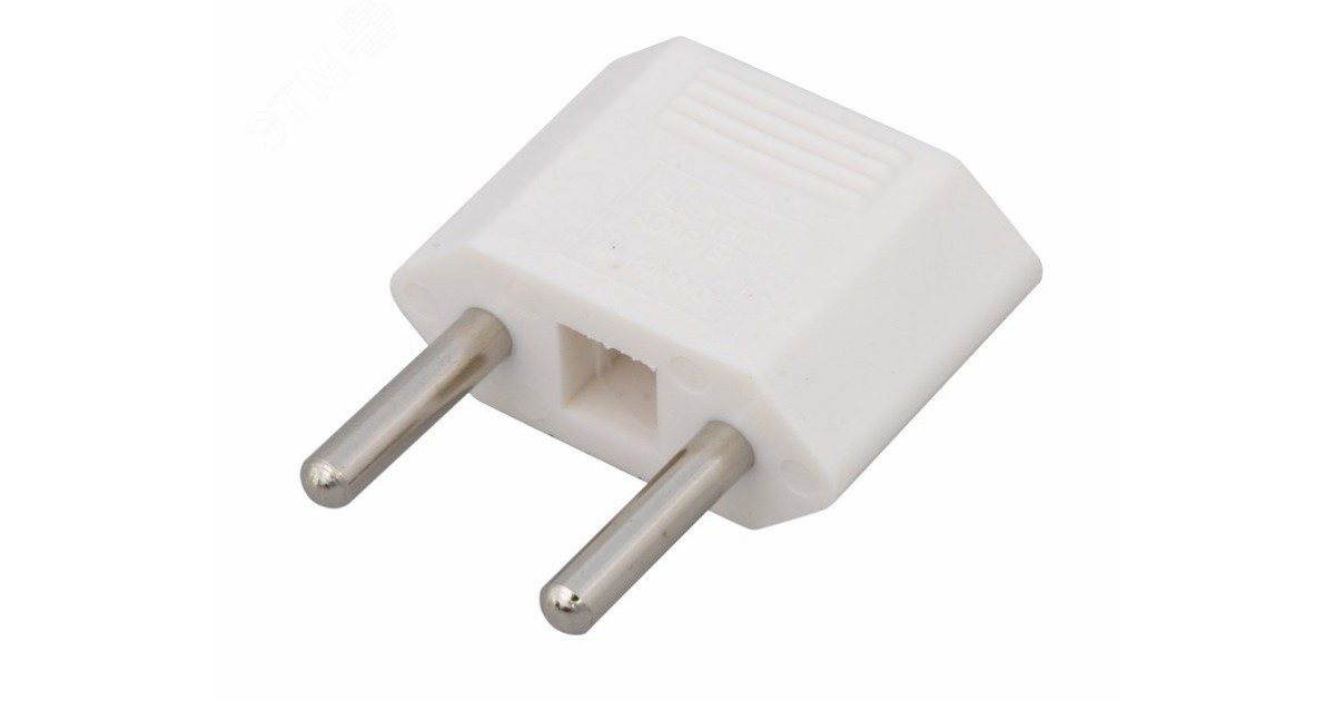 Купить Сетевой переходник плоский «Тефаль» (белый) 11-1041 Rexant оптом в Москве