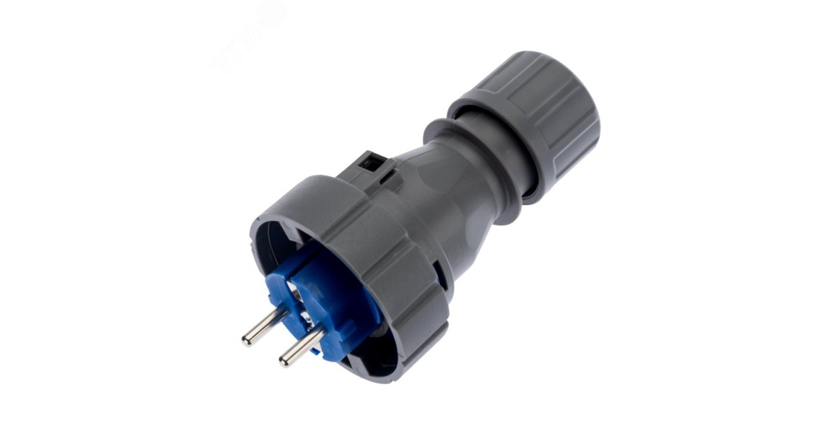 Купить Вилка прямая влагозащищенная 2P+РE, 16 А, IP68 111-013 Rexant оптом в Москве