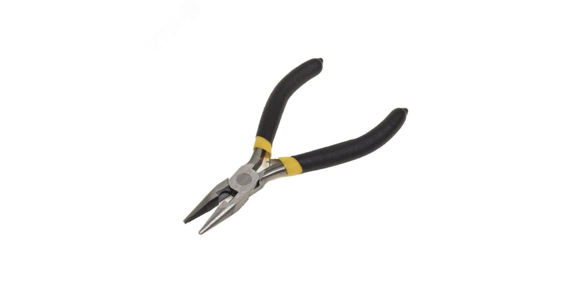 Купить Тонкогубцы мини 120мм никелированные, авторазжим, обливные рукоятки 12-4604 Rexant оптом в Москве