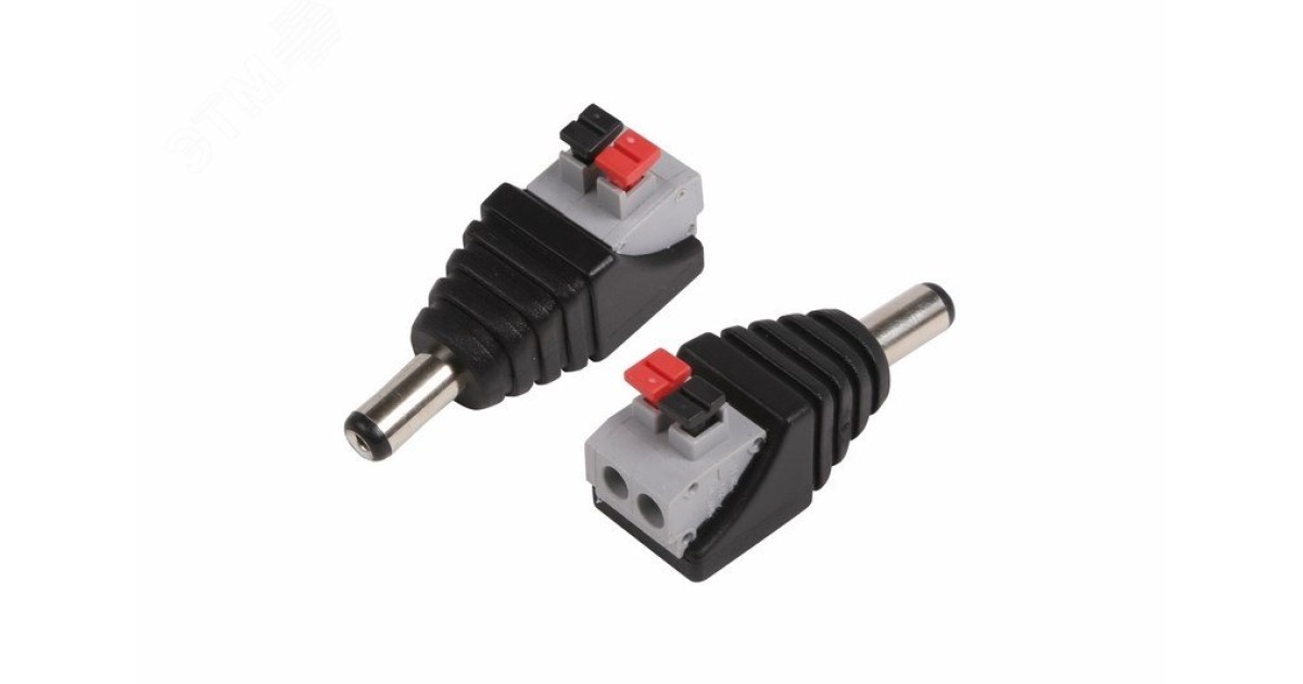 Купить Разъем питания DC штекер 2,1х5,5мм с быстрозажимной колодкой 14-0314-2 Rexant оптом в Москве