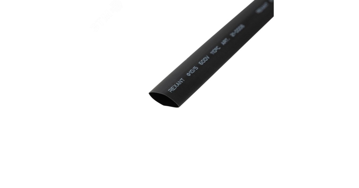Купить Трубка термоусадочная ТУТ нг 10,0/5,0 черная Rexant оптом в Москве