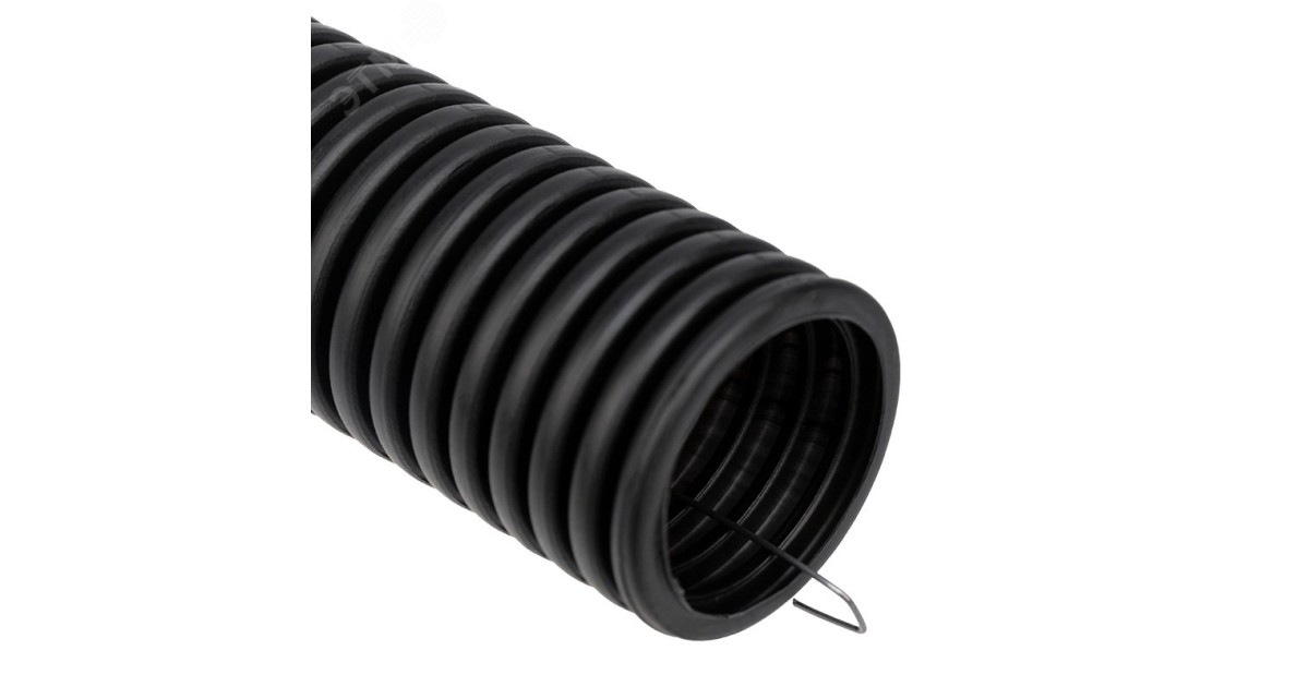 Купить Труба гофрированная ПНД d50мм с протяжкой черн. 28-0050-3 Rexant оптом в Москве