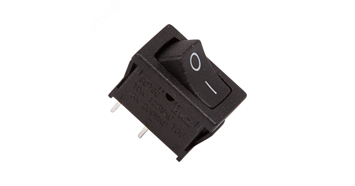 Купить Выключатель клавишный 250В 6А (2с) ON-OFF черн. Mini (RWB-201; SC-768) 36-2110 Rexant оптом в Москве