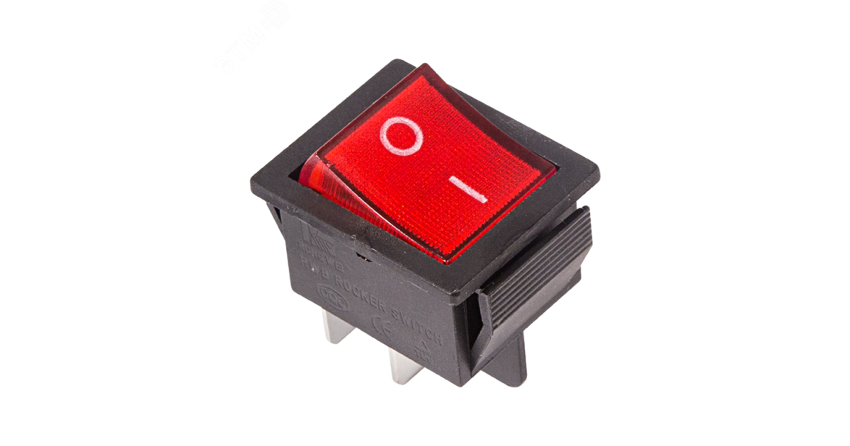 Купить Выключатель клавишный 250В 16А (4с) ON-OFF красн. с подсветкой (RWB-502 SC-767 IRS-201-1) (инд. упак.) 36-2330-1 Rexant оптом в Москве