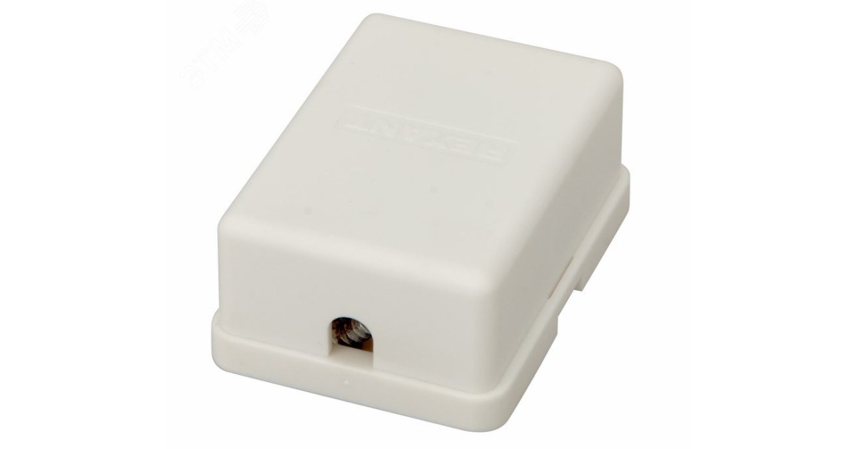 Купить Розетка телефонная 2-м ОП RJ14 (6P4C) кат.3 бел. 03-0002 Rexant оптом в Москве