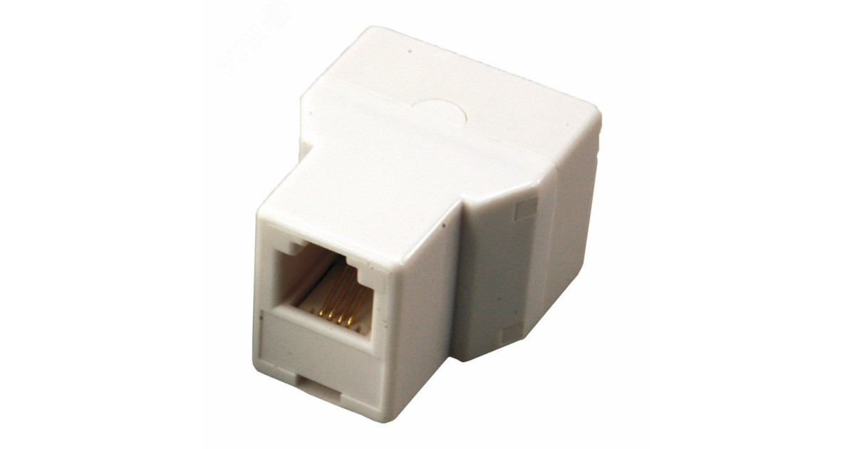 Купить Двойник телефонный UTP, RJ-14 (6P4C) (гнездо - 2 гнезда) 03-0032 Rexant оптом в Москве
