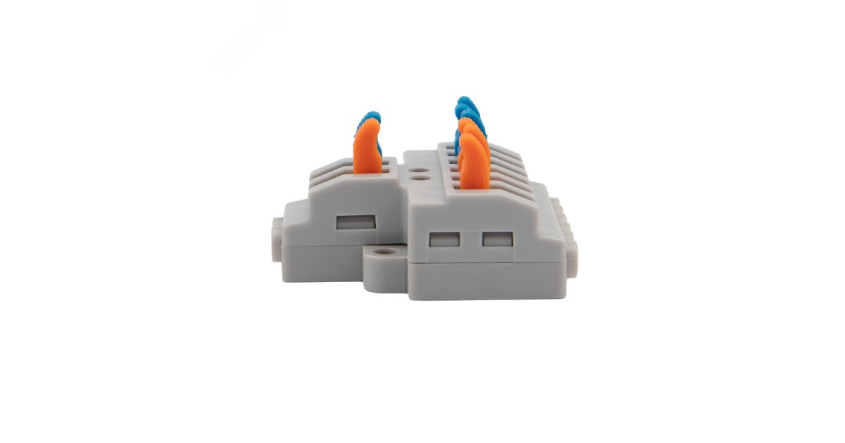 Купить Клемма СМК 2х3 проходная разветвительная 2 полюса, с монтажной площадкой (1 ввод, 3 вывода на полюс) 07-5234 Rexant оптом в Москве