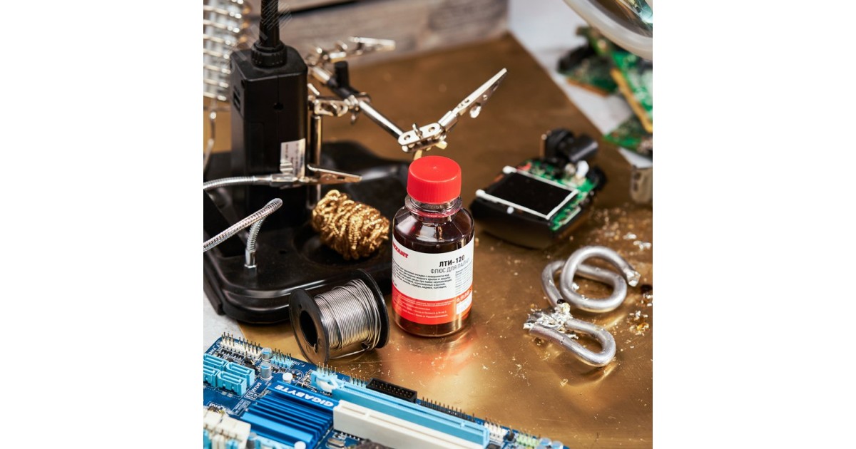 Купить Флюс  ЛТИ-120  100мл. флакон Rexant оптом в Москве