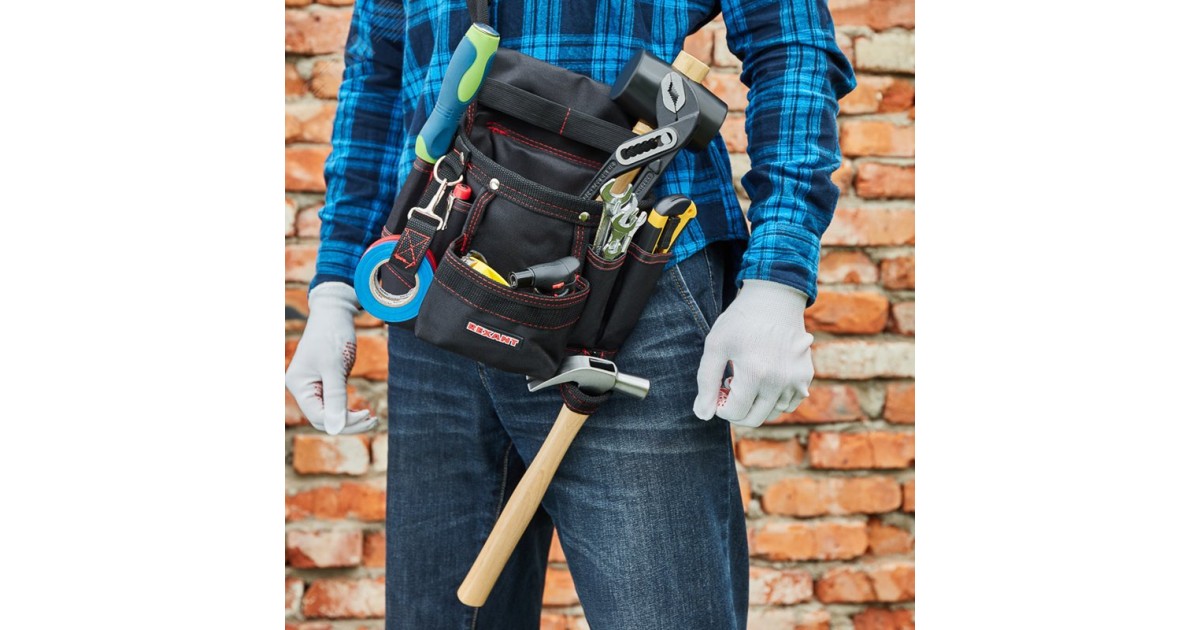 Купить Сумка монтажника поясная с 7 отделениями RE-7 12-5602 Rexant оптом в Москве