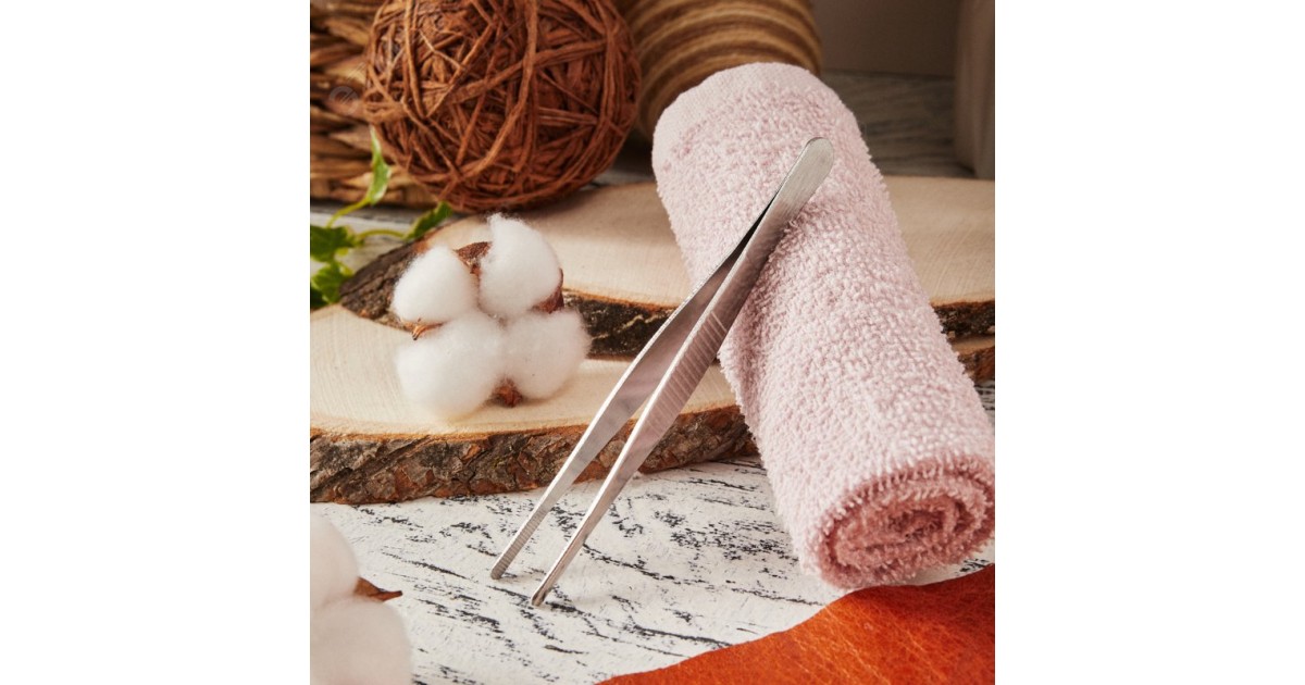 Купить Пинцет прямой, рифленый 125 мм (блистер) Rexant оптом в Москве