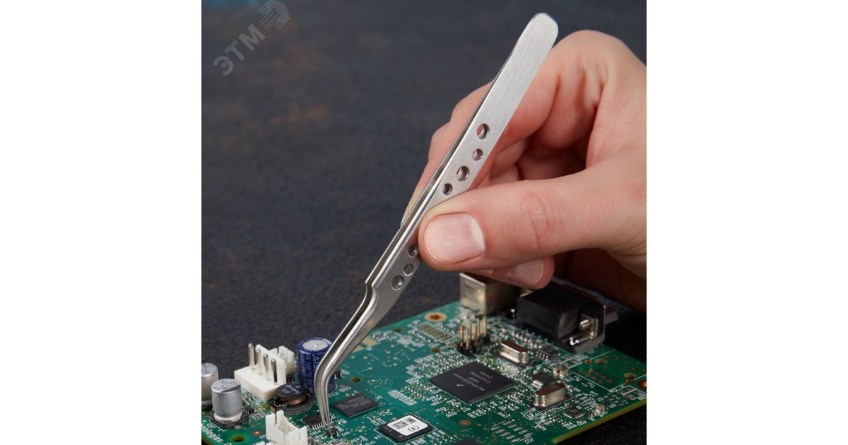 Купить Пинцет изогнутый, узкий 120 мм AIRY Rexant оптом в Москве