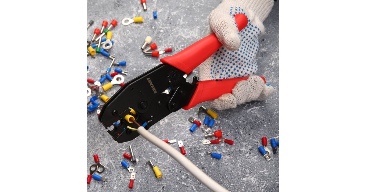 Купить Кримпер для обжима автоклемм изолированных 0.5-6.0кв.мм (ht-301 H) 12-3014 Rexant оптом в Москве