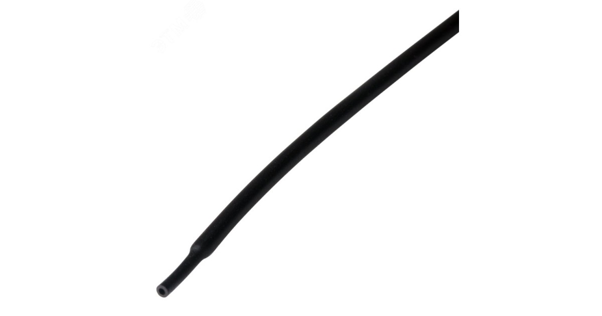 Купить Трубка термоусадочная ТУТ нг 2,0/1,0 черная Rexant оптом в Москве