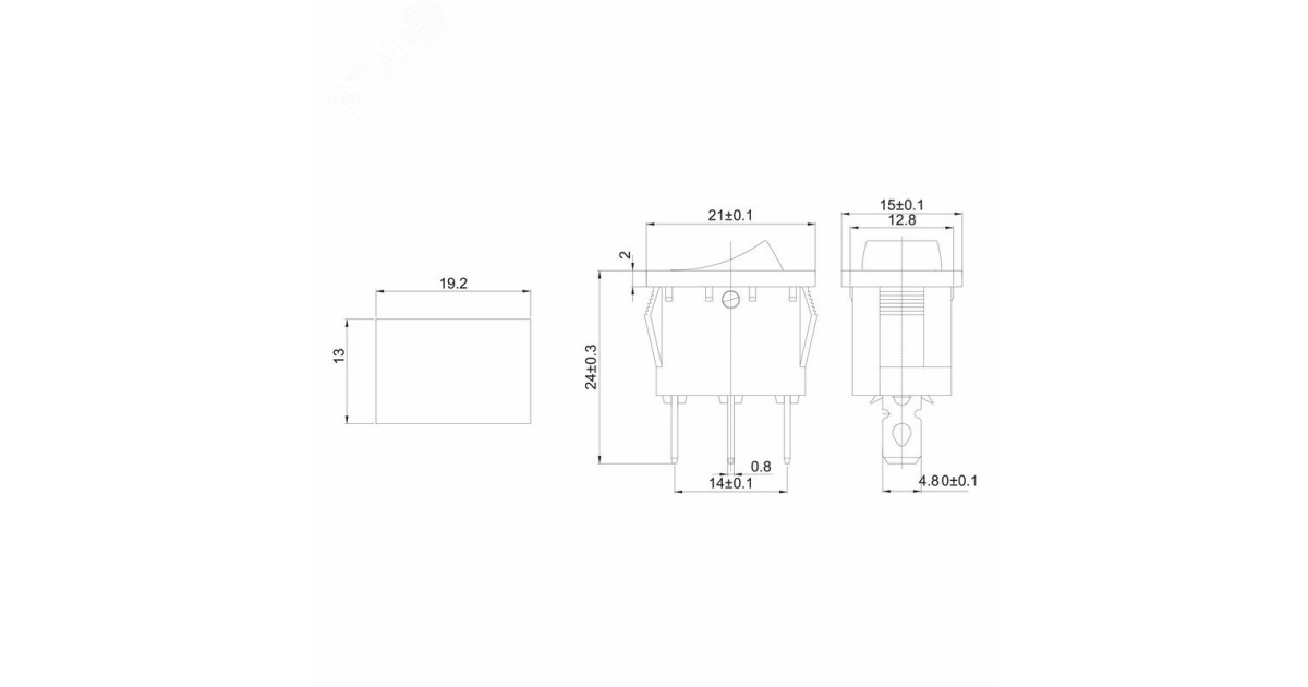 Купить RWB-206-1 красный Rexant оптом в Москве