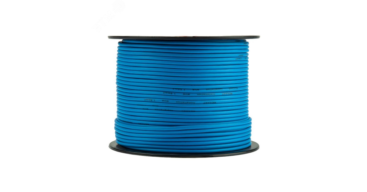 Купить Провод ПГВА 1х1,50мм2, синий, бухта 100м Rexant оптом в Москве