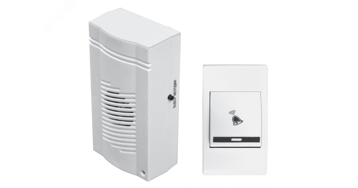 Купить Звонок беспроводной Комфорт 32 мелодии дальность 100 м 220В 00000000167 Тритон оптом в Москве