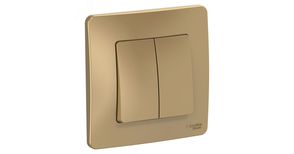 Купить Выключатель 2-кл. СП Blanca 10А IP20 (сх. 5) 250В титан SE BLNVS010504 Systeme Electric оптом в Москве