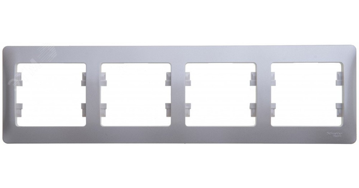 Купить Рамка 4-м Glossa горизонт. перламутр SE GSL000604 Systeme Electric оптом в Москве