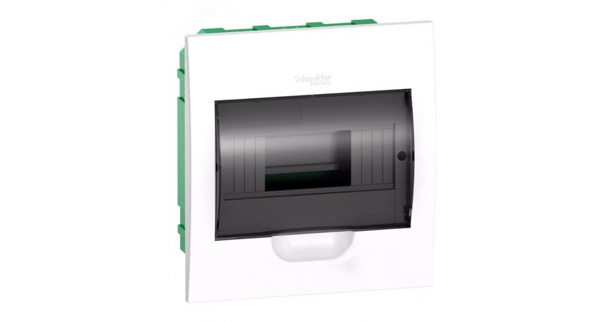 Купить Бокс встраиваемый СП City9 Box 1 ряд 8мод. с прозр. дверцей SE EZ9E108S2FRU Systeme Electric оптом в Москве