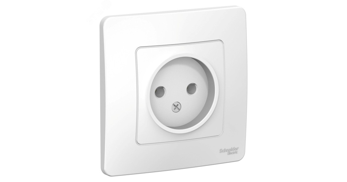 Купить Розетка 1-м СП Blanca 16А IP20 250В без заземл. без защ. шторок бел. SE BLNRS000011 Systeme Electric оптом в Москве