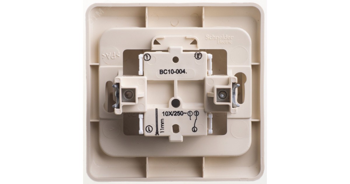 Купить Переключатель проходной 1-кл. СП Этюд 10А IP20 крем. SE BC10-004K Systeme Electric оптом в Москве