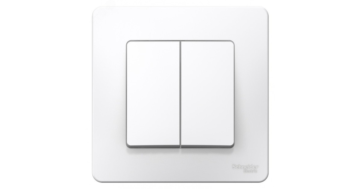 Купить Переключатель проходной 2-кл. СП Blanca 10А IP20 (сх. 6+6) 250В бел. SE BLNVS106601 Systeme Electric оптом в Москве