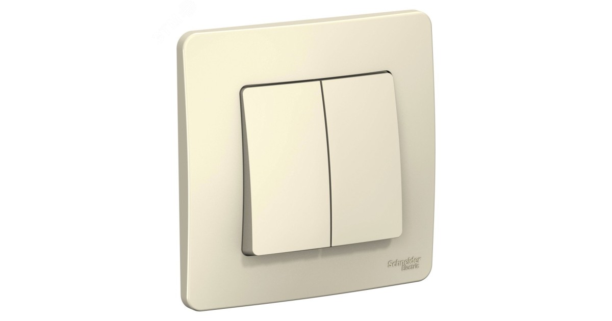 Купить Выключатель 2-кл. СП Blanca 10А IP20 (сх. 5) 250В молочн. SE BLNVS010502 Systeme Electric оптом в Москве