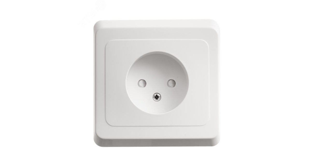 Купить Розетка 1-м СП Этюд 16А IP20 250В без заземл. защ. шторки бел. SE PC16-002B Systeme Electric оптом в Москве