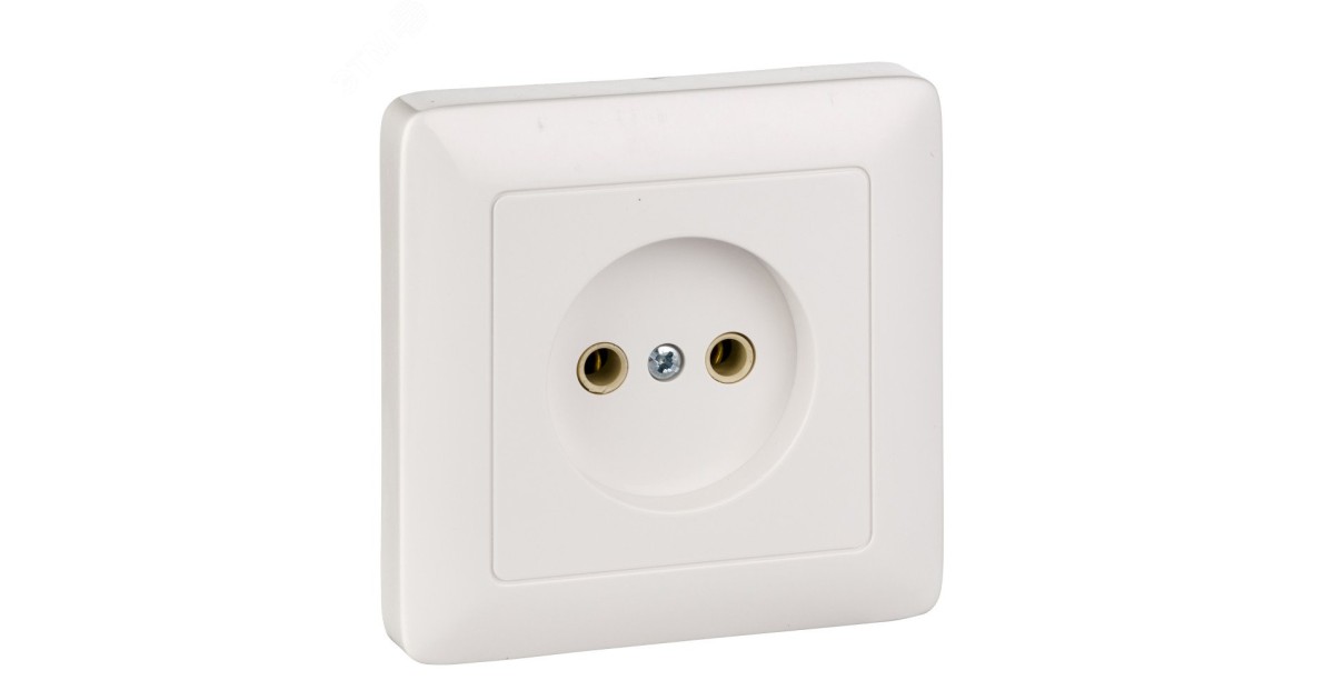 Купить Розетка 1-м СП 1мод. Хит 10А IP20 250В без заземл. без защ. шторок бел. SE RS10-132-B Systeme Electric оптом в Москве