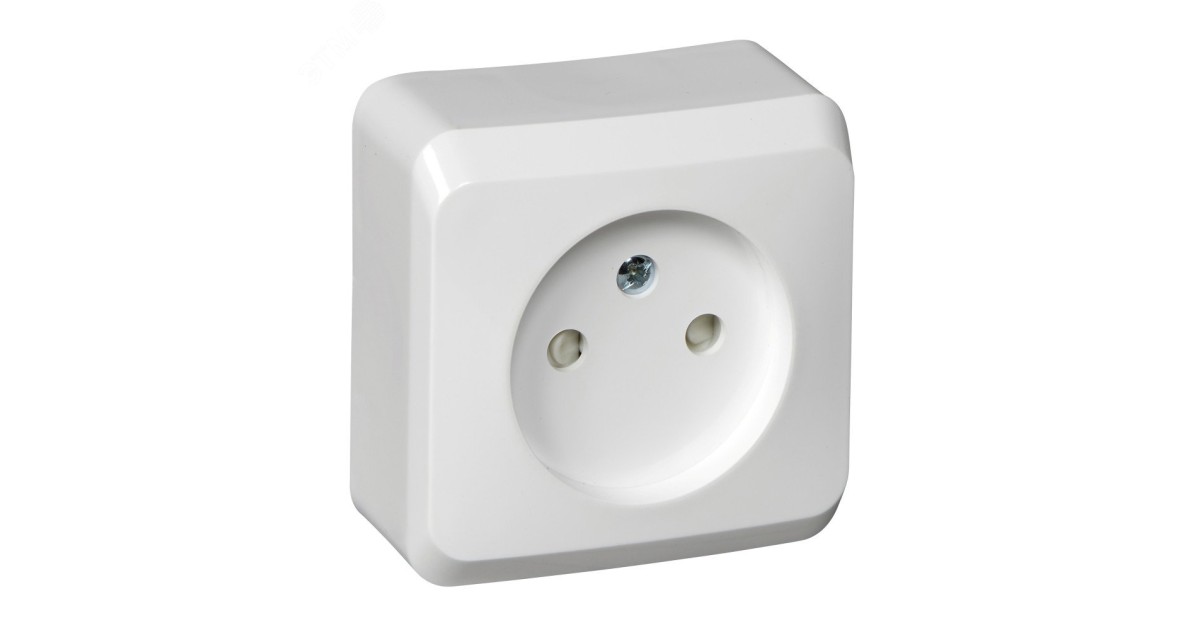 Купить Розетка 1-м ОП Этюд 16А IP20 250В без заземл. защ. шторки бел. SE PA16-002B Systeme Electric оптом в Москве